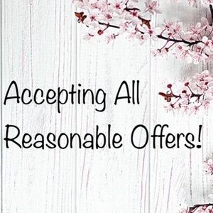 Always accepting all reasonable offers so don’t be afraid to send us one!